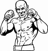 Mma Coloring Pages Boxing Clipart Rocky Balboa Drawing Printable Karate Bjj Martial Sports Judo Arts Kids Mixed Clip Cliparts Library sketch template