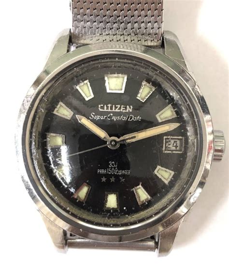 citizen super crystal date parawater 150m auds 52801 y from april 1967