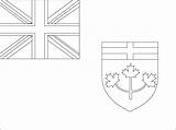 Ontario Coloring Flag Sheets Flags Printable Drawings 882px 33kb 1181 sketch template