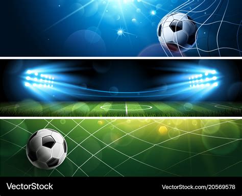soccer banners royalty  vector image vectorstock