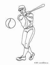 Baseball Batter Colorear Ausmalen Hellokids Bateador Haciendo Farben sketch template
