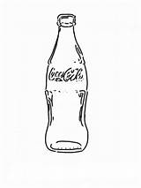 Cola Coca Coloring Pages Pepsi Soda Bottle Para Colorear Template Logo sketch template