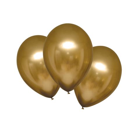 chrome ballonnen satijn goud luxe  stuks feestbazaarnl