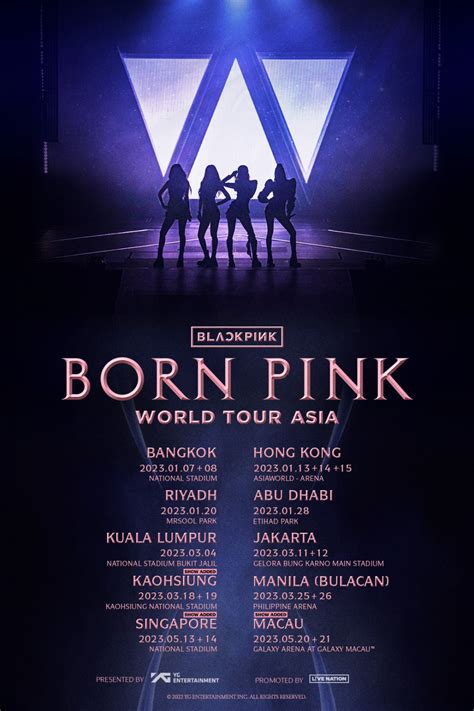 blackpink announces new born pink tour dates in kaohsiung singapore