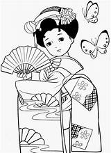 Pintar Japonesas Bonecas Kimonos Maravilhosas Japonesa Menininhas Gueixas Menina Nil Asiatique Lindas Garotas Compartilhe Asian Anúncios Coloringp Riscos Japonês Geisha sketch template