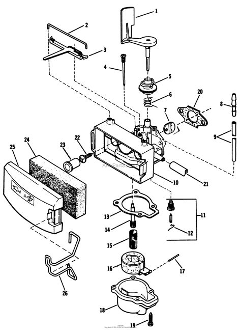 lawn boy  lawnmower  sn   parts diagram  carburetor group