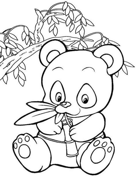 easy  print panda coloring pages panda coloring pages bear