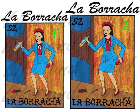 la borracha loteria digital png file sublimation design etsy