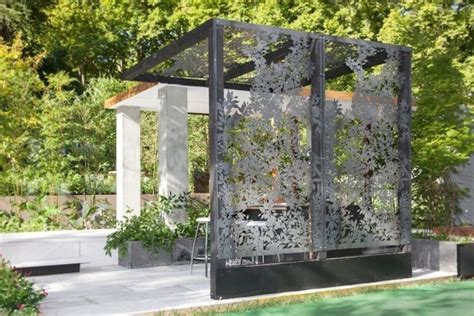 outdoor metal garden ideas frugal living outdoor garden