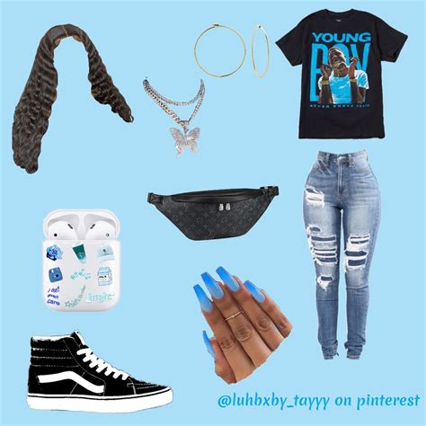 {blue Baddie Outfit Inspo