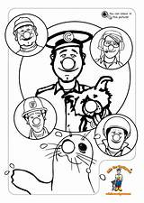 Colouring Colin Coastguard sketch template