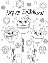 Coloring Pages Holiday Kids Happy Christmas Sheets Holidays Choose Board Printable sketch template