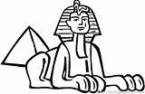 Coloring Getdrawings Sarcophagus Sphinx sketch template