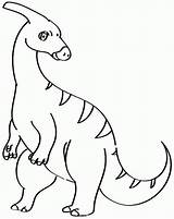 Parasaurolophus Dinosaurs sketch template