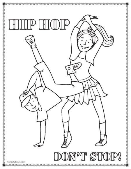 pin  dance coloring pages
