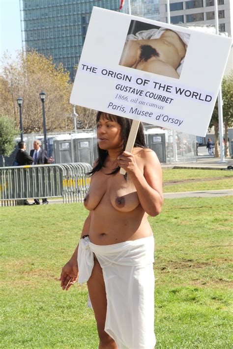 protest 004 porn pic from black woman protesting naked in public sex image gallery