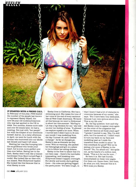 keeley hazell in fhm for her last ever shoot your daily girl