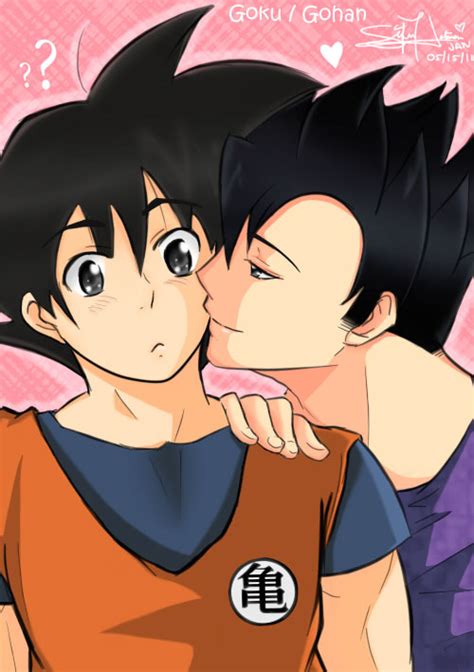 Goku And Gohan Kiss