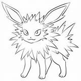 Jolteon Kleurplaten Supercoloring Afkomstig sketch template