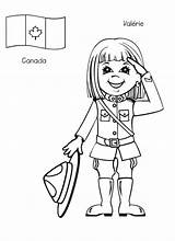 Coloring Around Canadian Valerie Kid sketch template