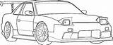 Coloring Pages Drifting Cars S13 Drift Car Nissan Kidsplaycolor Color Drawings Silvia Template Race Subaru Cool Sketch Print sketch template