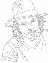 Depp Willy Wonka sketch template