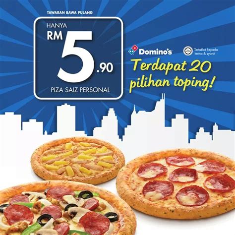 murah rm  dominos personal pan pizza azlinda alin