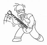 Guitarra Homer Tocando Simpsons Hommer Tudodesenhos Berrante Garfield Colorironline Coloringsun Categorias sketch template