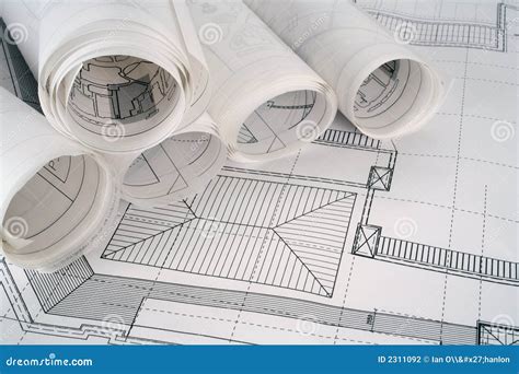 architect plans series stock photo image  blueprint