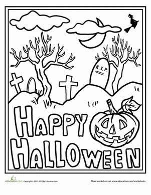 halloween coloring sheets  middle school