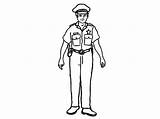 Police Officer Coloring Clipart Policeman Outline Pages Awesome Drawing Line Netart Clip Library Projects Color sketch template