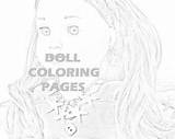 Coloring Pages American Printed Doll Girl Packet Twenty Clark Lea Tenney Adult Kids Grant Sheets sketch template