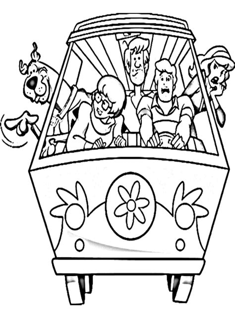 scooby doo  cartoons  printable coloring pages