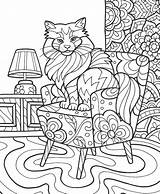 Coloring Cat Cats Artist Adult sketch template