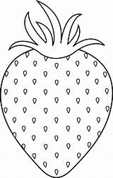 Strawberry Clipart Strawberries Coloring Clip Drawing Pages Outline Printable Lineart Patterns Fruit Color Embroidery Line Transparent Colorable Template Sweetclipart Shortcake sketch template