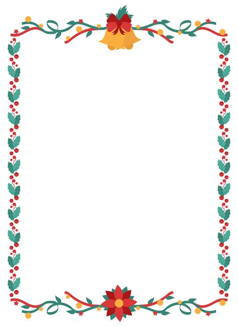 printable christmas border