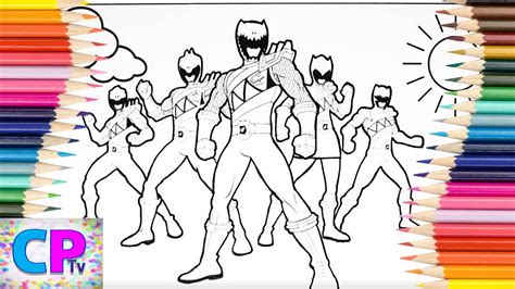 power rangers dino charge coloring pagespower rangers ready  action