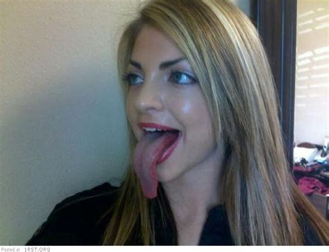 Tracy Girl With Very Long Tongue
