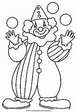 Circus Coloring Clown Pages Colouring Choose Board Balloons Clowns Kids sketch template