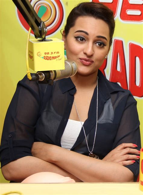 Actress Sonakshi Sinha Latest Hot Images At Radio Mirchi Spicy Ammayi