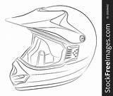 Helmet Drawing Motocross Stockfreeimages Paintingvalley Drawings sketch template