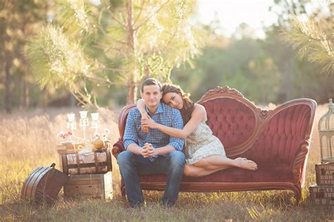 A Romantic Vintage Styled Engagement Session Glamour And Grace