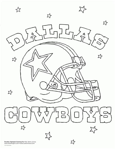 dallas cowboys coloring pages  kids coloring home