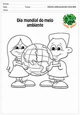 Ambiente Meio Dia Educação Terra Atividades Escolaeducacao Escola Criança Ambiental sketch template