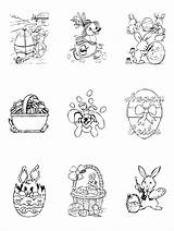 Colouring Small Option Choose Easter Flashcards Medium Size sketch template
