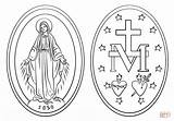 Medal Miraculous Medaglia Disegno Kolorowanka Miracolosa Medale Dzieci Supercoloring Religious sketch template
