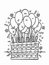 Urodziny Kolorowanki Darmowe Cyfry sketch template