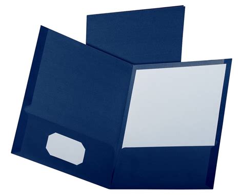 oxford linen twin pocket folder letter size navy