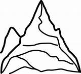 Mountain Alps Coloring Matterhorn Designlooter Summit Skiing sketch template
