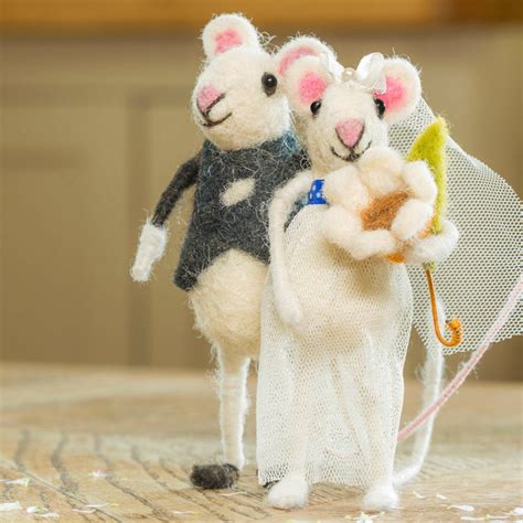 married wedding mice  sew heart felt notonthehighstreetcom